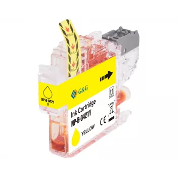 Cartuș de cerneală G&G compatibil Brother LC421Y galben (200 pagini) 20562