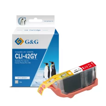 Cartuș de cerneală gri compatibil G&G Canon CLI-42GY (10284)