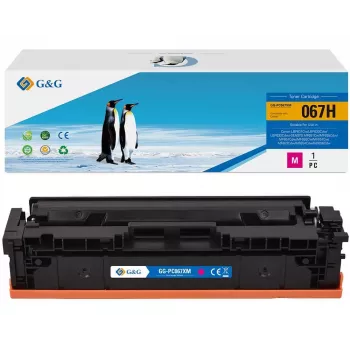 Cartuș de toner XL G&G compatibil cu Canon 067H magenta (21619)