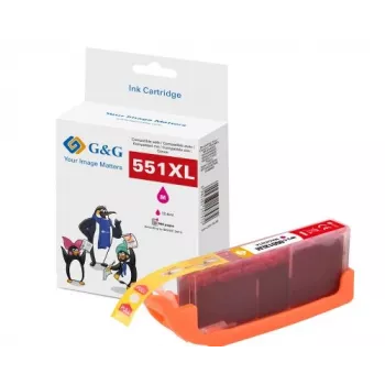 Cartuș cerneală XL compatibil G&G pentru Canon CLI-551M XL (magenta, high yield) 14568