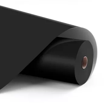Folie adezivă permanentă din vinil LOKLiK mată neagră, rolă 12 m, lățime 30,5 cm SG-JST-0036-US-L-B2B