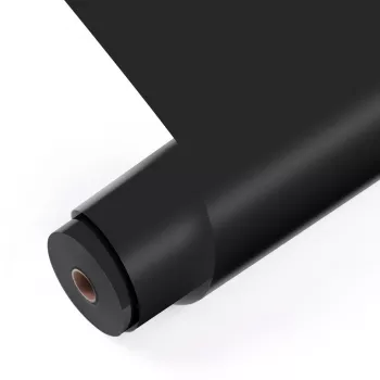 Folie adezivă permanentă din vinil LOKLiK mată neagră, rolă 12 m, lățime 30,5 cm SG-JST-0036-US-L-B2B