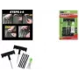 Set de reparație anvelope cu dopuri IWH Slime, set de reparație anvelope tubeless de 8 piese cu unelte cu mâner în T și 5 dopuri din cauciuc butilic 20500
