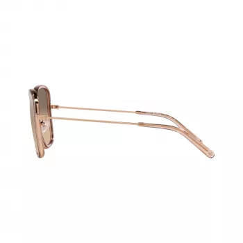 Ochelari de soare damă Tory Burch TY6101 33683D, ramă Dark Havana, lentile Brown Gradient, 53mm