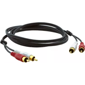 Cablu audio coaxial Kramer C-2RAM/2RAM-10 RCA tată la RCA tată 3,0 m negru 95-0202010