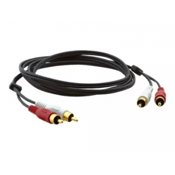 Cablu audio coaxial Kramer C-2RAM/2RAM-10 RCA tată la RCA tată 3,0 m negru 95-0202010
