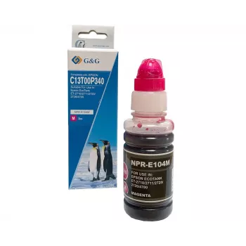 Flacon de cerneală EcoTank G&G magenta compatibil cu Epson 104 (70ml)