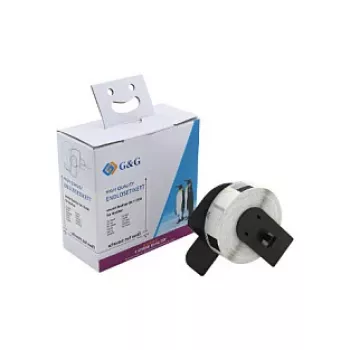 Pachet de 400 etichete de adresă G&G compatibile cu Brother DK-11204, 17 x 54 mm, termic direct, hârtie albă, adeziv permanent ET-B-G-11204
