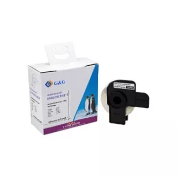 Pachet de 400 etichete de adresă G&G compatibile cu Brother DK-11204, 17 x 54 mm, termic direct, hârtie albă, adeziv permanent ET-B-G-11204