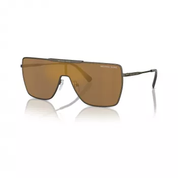 Michael Kors Men's MK1152-1001F9 Pilot Sunglasses, Black Frame, Grey Lenses, 58-17-145 mm