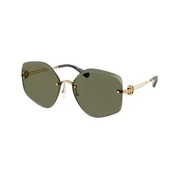 Ochelari de soare damă Tory Burch TY6111-334371, ramă Dark Havana, lentile maro gradient, 56/16/140 mm