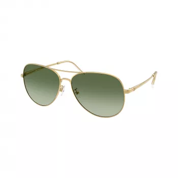 Ochelari de soare damă Tory Burch TY6114-33438E pătrați, ramă Dark Havana, lentile maro gradient, 60mm