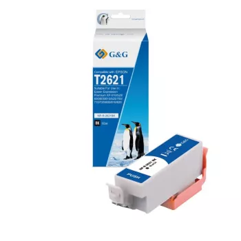 Cartuș de cerneală XL negru G&G compatibil cu Epson 26XL (T2621, C13T26214012) – 14657