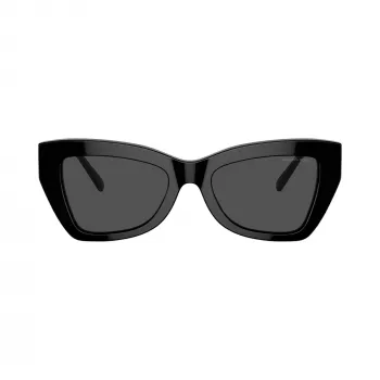 Michael Kors MK2205-300587 Women's Cat Eye Sunglasses, Dark Tortoise Frame, Dark Grey Lenses, 52/19/140 mm