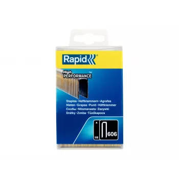 Capse înguste tip 606 Rapid, 30 mm, sârmă de oțel galvanizat, acoperite cu rășină, pachet de 1 40303096