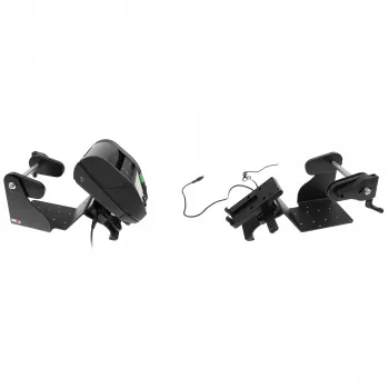 Suport de imprimantă Brodit cu funcție de rolă de etichete pentru Zebra Alpha 30L/40L, VESA75, AMPS, MultiMoveClip, Power Block 217034