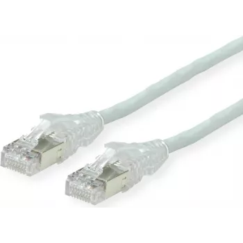 Cablu patch din cupru DÄTWYLER Cat.5e S/UTP, manta PVC, conectori AMP v2, negru, 1,0 m 21.15.7031