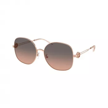 Ochelari de soare pentru femei Tory Burch TY6112-3358G9, ramă Havana, lentile maro gradient, 56 mm