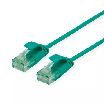 Cablu patch UTP ROLINE RM Cat.6A/Class EA SLIM verde 0,15m 21.45.3430