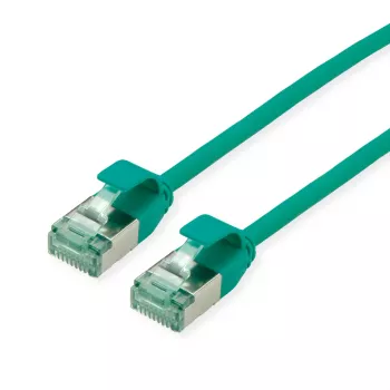 Cablu patch U/FTP ROLINE RM Cat.6A/Class EA SLIM verde 1m - FTP (21.45.3333)