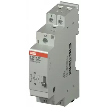 Releu de instalație ABB, bobină 24 V AC/DC, 16 A, 1 NO + 1 NC, șină DIN, E297-16-11/24 2TAZ311000R2043