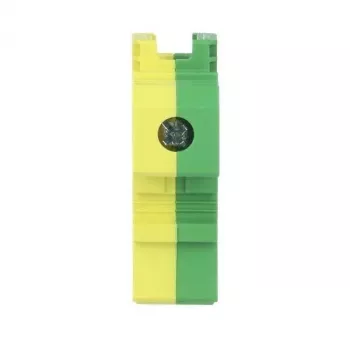 Bornă de protecție ABB Smissline TP 35mm², clemă cu șurub, verde/galben 2CCA183387R0001