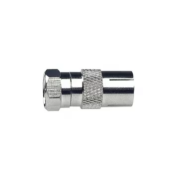 Adaptor AXING CFA100 IEC mamă la F tată 75 Ohm CFA00100