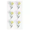 Autocolante din hârtie Artoz 3D cu flori, 6 bucăți, autoadezive, diverse motive florale pentru lucru manual, scrapbooking, confecționat felicitări, decorare, multicolore, finisaj mat 185600-222