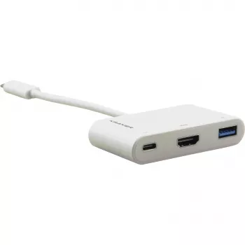 Adaptor multiport Kramer ADC-U31C/M2 USB-C - 4K HDMI, USB-A, USB-C PD, 17cm, alb 99-97210004