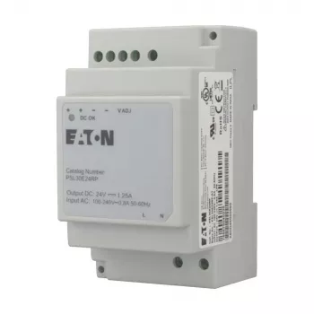 Sursă de alimentare monofazată Eaton PSL30E24RP 30 W 24 V DC pentru șină DIN EP-401403