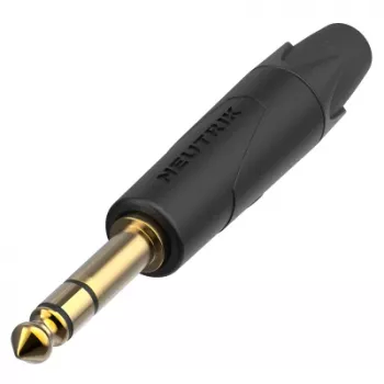 Mufă jack TRS Neutrik NP3XX-AU-0 de 1/4 inch cu contacte aurite