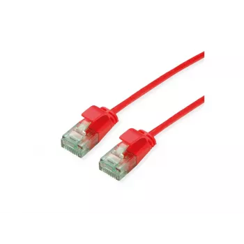Cablu patch UTP ROLINE RM Cat.6A Class EA Slim roșu 5m 21.45.3417