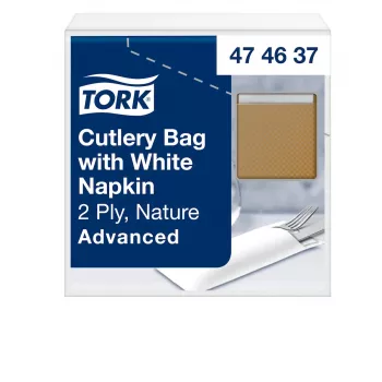 Plicuri pentru tacâmuri TORK 100 maro 6,0 x 19,5 cm (474637)