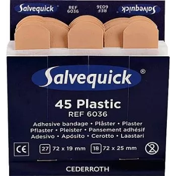 Set de reumplere cu plasturi Söhngen WF – 24 bucăți, compatibil cu trusa de prim ajutor DIN 42036