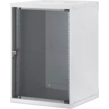 Dulap de rețea de perete Intellinet 19 inch, Basic Line, 15 RU, adâncime 560 mm, gri (RAL 9005) 716789