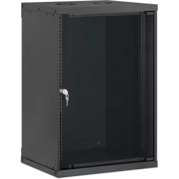 Dulap de perete Intellinet 19 inch, Basic Line, 15U, adâncime 400 mm, negru RAL 9005 716710