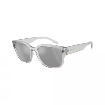 Ochelari de soare unisex dreptunghiulari Arnette AN4325-28586G, ramă neagră mată, lentile gri închis, 54-19-145 mm