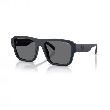 Ochelari de soare bărbați dreptunghiulari Armani Exchange AX4154SU-56, ramă neagră, lentile gri, 56mm