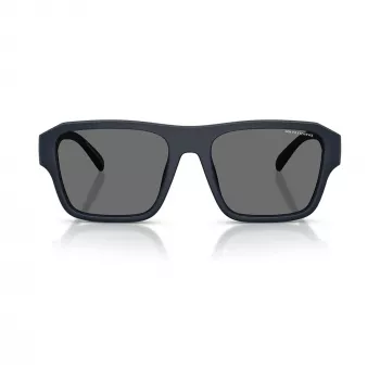 Ochelari de soare bărbați dreptunghiulari Armani Exchange AX4154SU-56, ramă neagră, lentile gri, 56mm