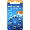 Baterie zinc-aer pentru aparate auditive Renata ZA13.DP6 0HG PR48, 1,4 V, 305 mAh, pachet de 6