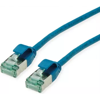 Cablu patch ROLINE RM U/FTP Cat.6A/Class EA SLIM albastru 0,15 m - FTP (21.45.3340)