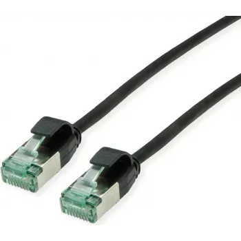 Cablu patch ROLINE RM U/FTP Cat.6A/Class EA SLIM negru 2 m - FTP 21.45.3355