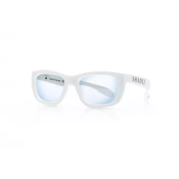 Ochelari pentru copii SHADEZ Blue Light White Teeny pentru dispozitive digitale, 3-7 ani
