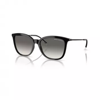 Ochelari de soare damă pătrați Armani Exchange AX4151S 815811 negru/gri degradé 55mm