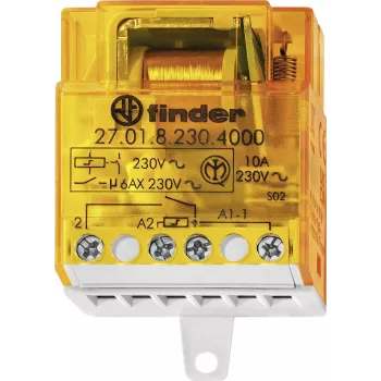 Releu de impuls Finder seria 27 1 NO 10 A 230 V AC șină DIN 27.01.8.230.4000