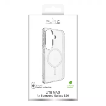 SBS Mobile Husă pentru Samsung Galaxy S26 Lite MagSafe, carcasă TPU transparentă PUSGS26LITEMAGTR