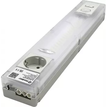 Finder Corp de iluminat LED pentru tablou electric cu priză Schuko, 6W, 1000lm, 4000K, alb/transparent, 360mm 7L.55.8.230.4200