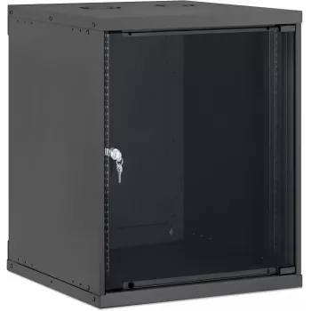 Carcasă de rețea pentru montaj pe perete Intellinet 19 inch Basic Line 12U adâncime 560 mm neagră RAL 9005 716758
