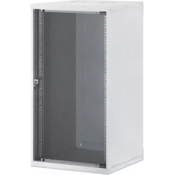 Carcasă rack pentru montaj pe perete Intellinet 19 inch Basic Line 20U adâncime 560 mm gri RAL 9005 716802