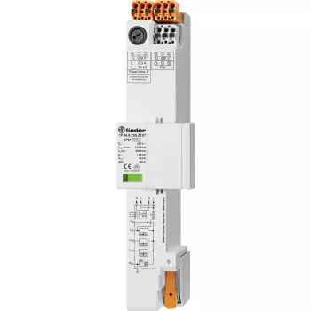 Finder 7P.94.8.255.Z107 Dispozitiv de protecție la supratensiune tip 2 pentru sisteme fotovoltaice 1000 V DC, 3 poli, 40 kA Imax, montaj pe șină DIN